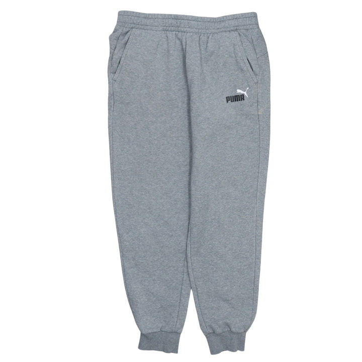 Puma Mens Grey Fleece Sweatshirt Joggers L Regular Fit Sportswear
