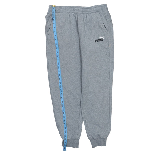 Puma Mens Grey Fleece Sweatshirt Joggers L Regular Fit Sportswear