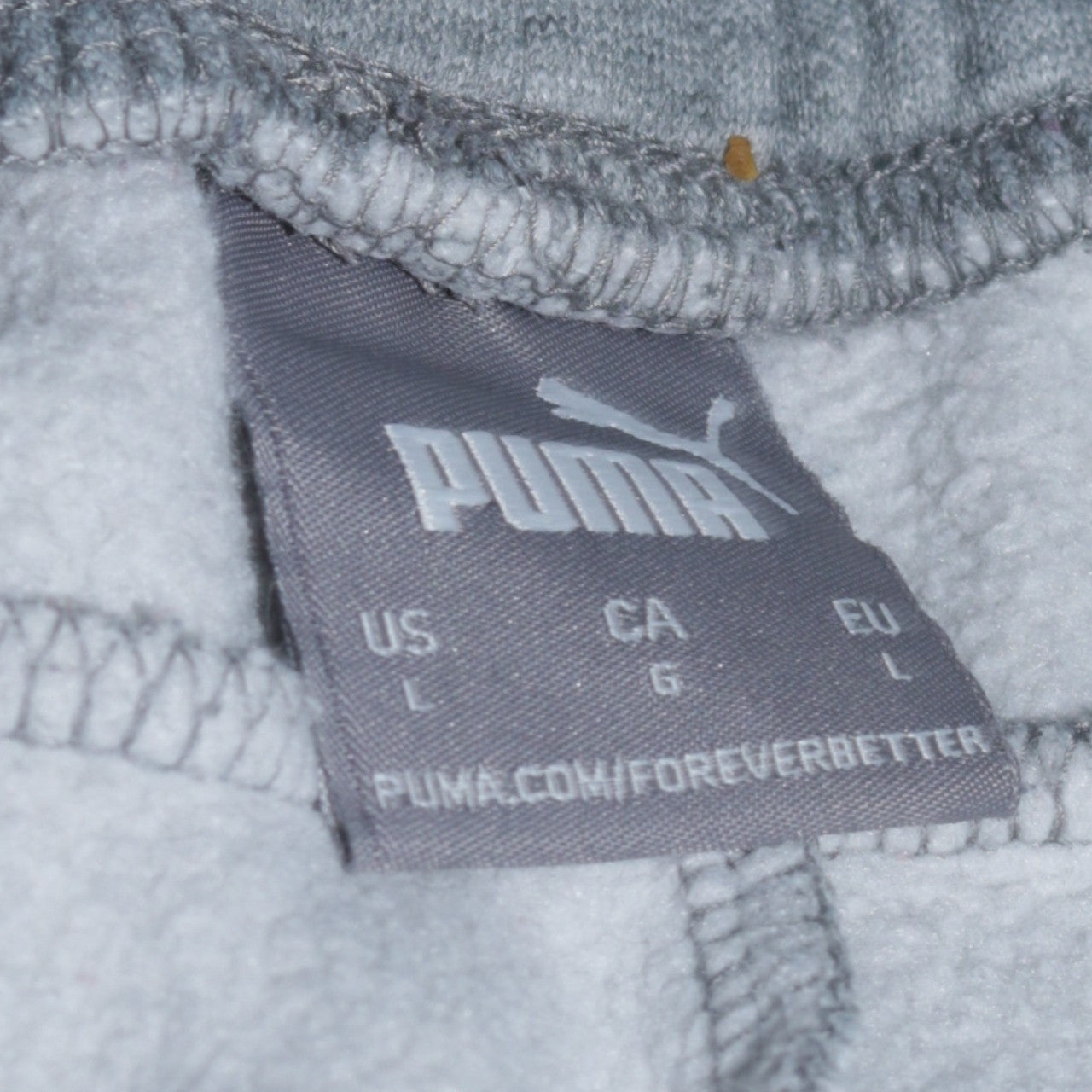 Puma Mens Grey Fleece Sweatshirt Joggers L Regular Fit Sportswear