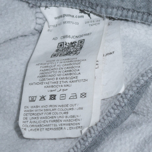 Puma Mens Grey Fleece Sweatshirt Joggers L Regular Fit Sportswear