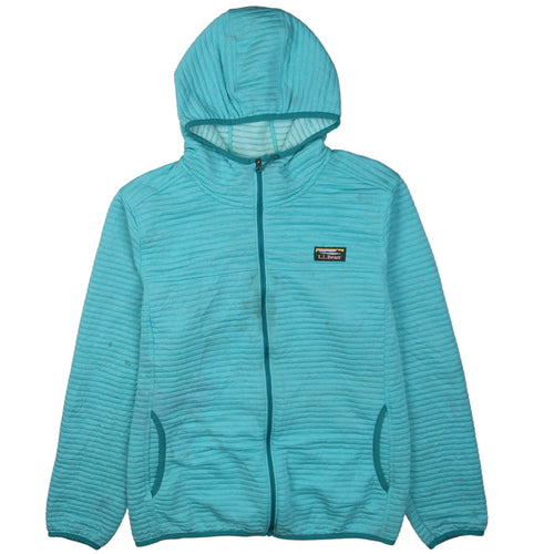 L.L.Bean Unisex Blue Full Zip Fleece Hoodie XL Regular