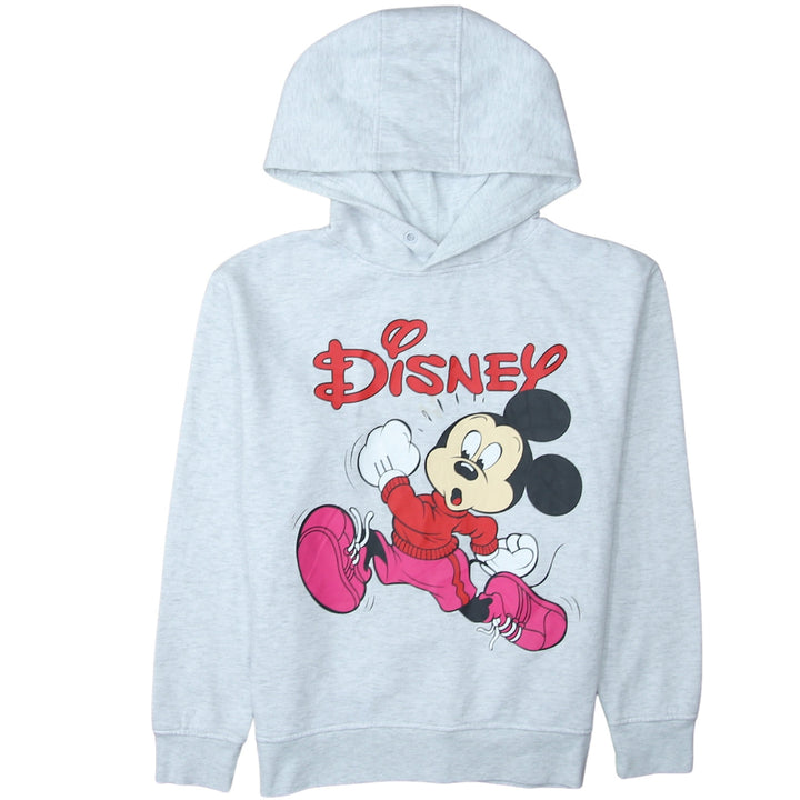 Disney Women Grey Mickey Mouse Pullover Hoodie Size S