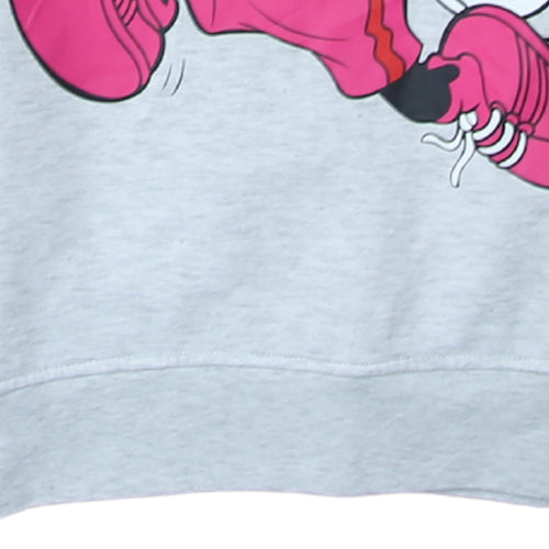 Disney Women Grey Mickey Mouse Pullover Hoodie Size S