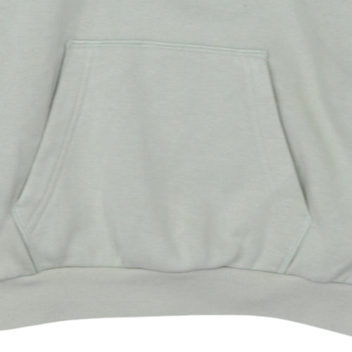 adidas Men's Green Pullover Hoodie L Logo Fleece Sweatshirt