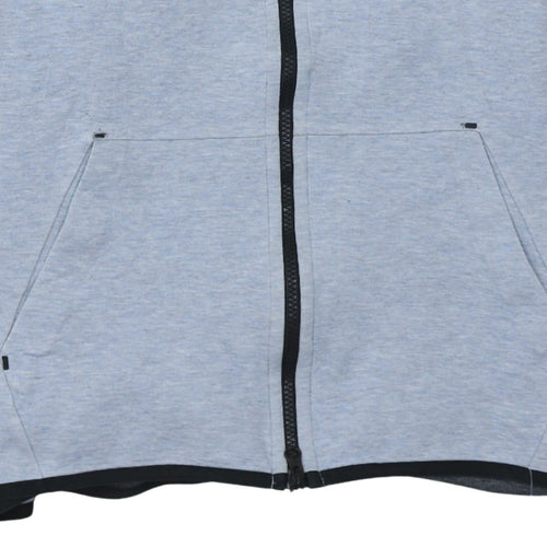 Nike Men's Grey Full Zip Hoodie L Sportswear Sweatshirt