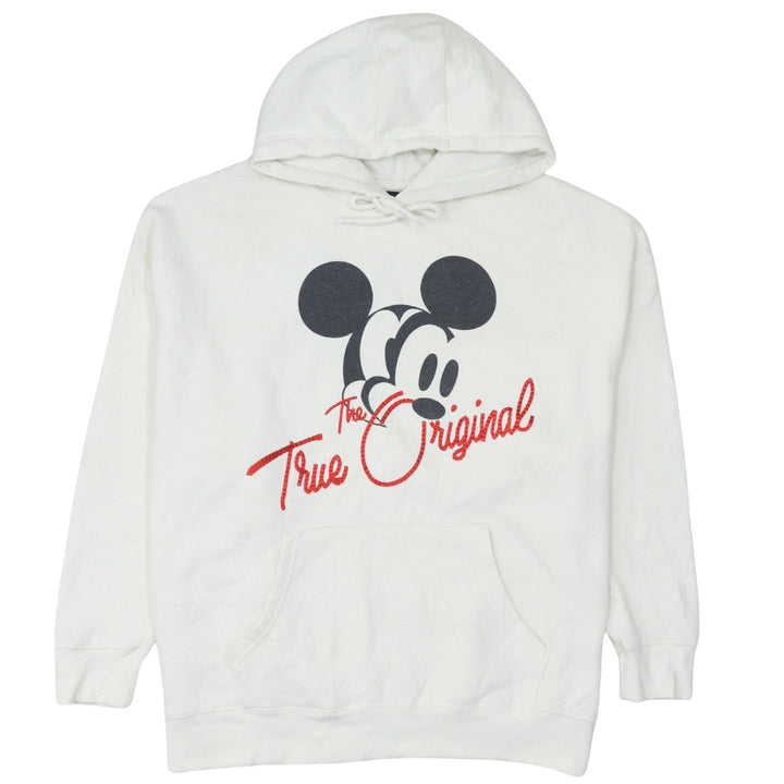 Disney Mickey Mouse Men's White Pullover Hoodie Size S