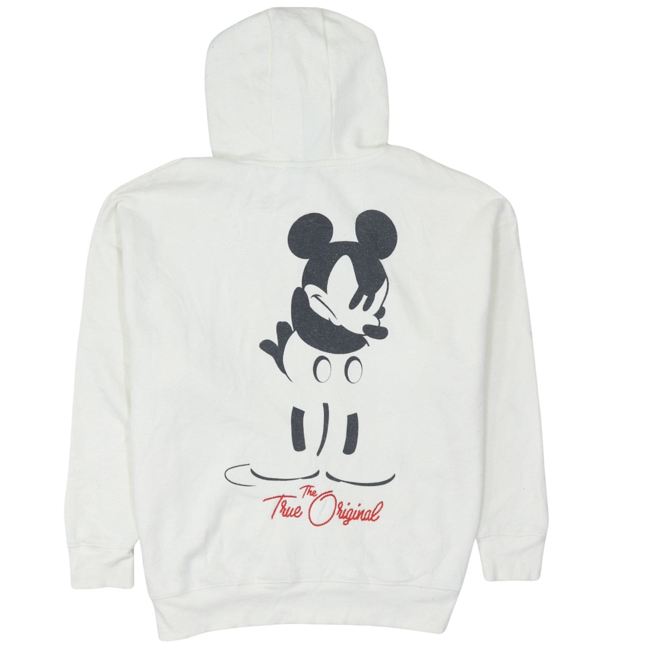 Disney Mickey Mouse Men's White Pullover Hoodie Size S