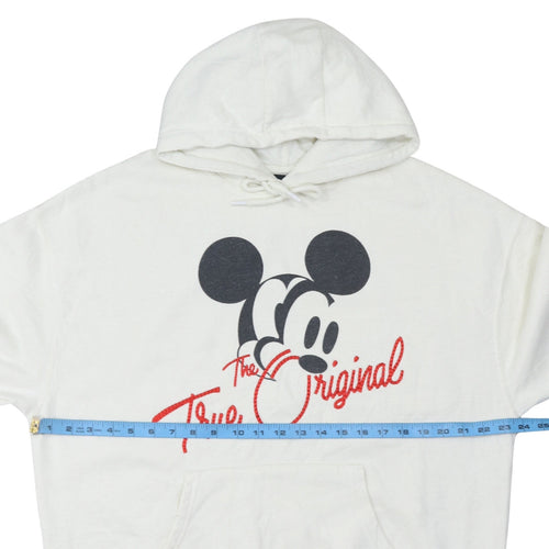 Disney Mickey Mouse Men's White Pullover Hoodie Size S