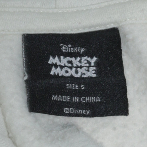 Disney Mickey Mouse Men's White Pullover Hoodie Size S
