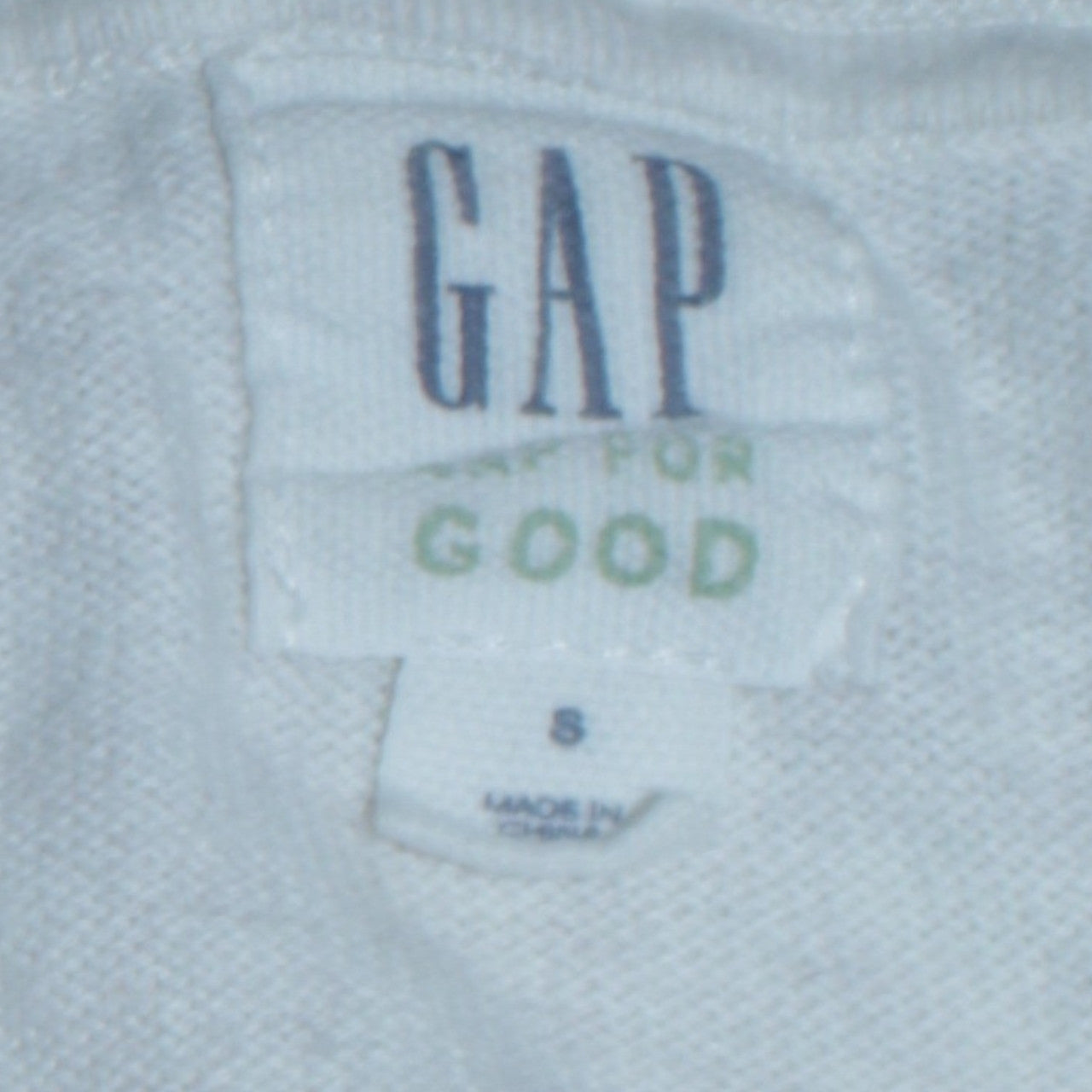 GAP Men’s White Cotton Crew Neck Pullover Jumper Size S