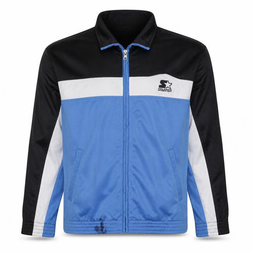 Starter Men's Blue XL Retro Full Zip Sports Sweatshirt Jacket