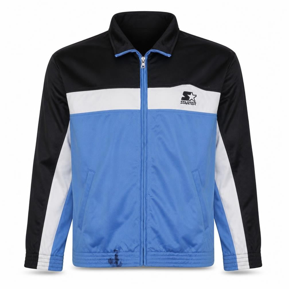 Starter Men's Blue XL Retro Full Zip Sports Sweatshirt Jacket