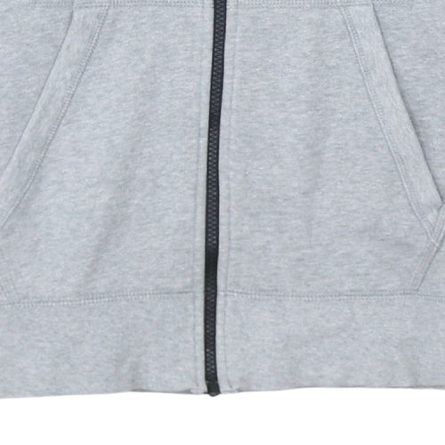 Nike Men's Grey Full Zip Hoodie S Regular Fit Sportswear