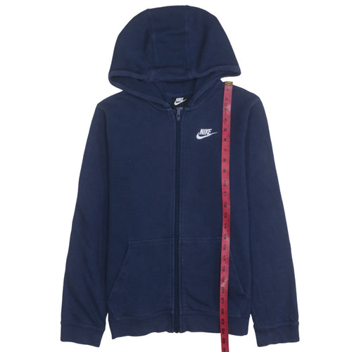 Nike Teens Blue Full Zip Hoodie XL Standard Fit Fleece