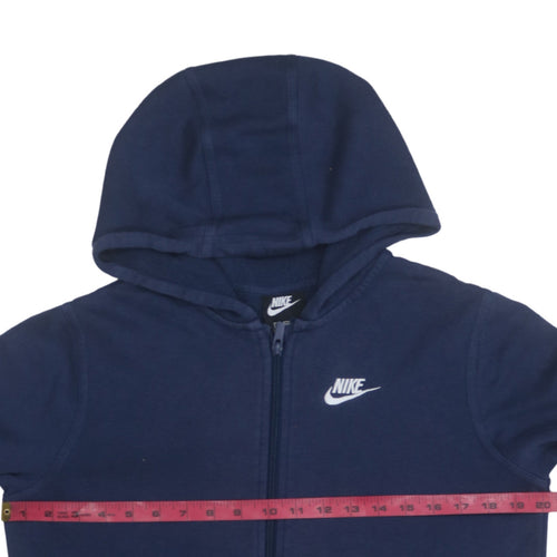 Nike Teens Blue Full Zip Hoodie XL Standard Fit Fleece