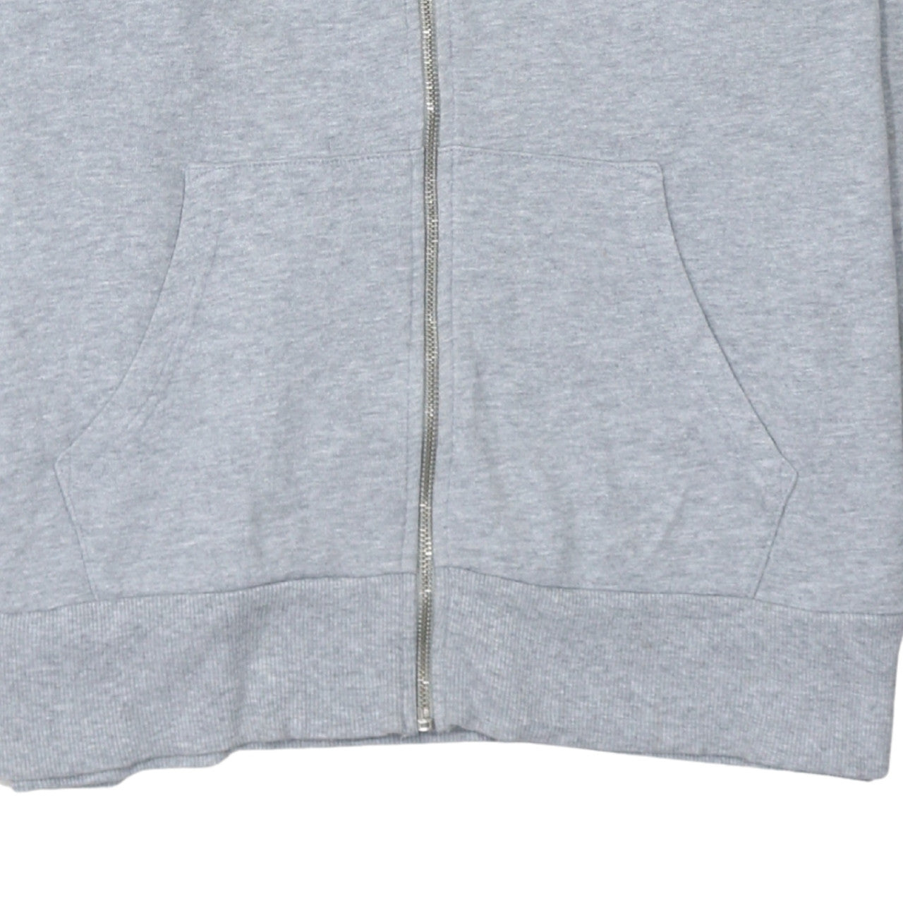 GAP Men's Grey Full Zip Hoodie XL Cotton Classic Logo Sweatshirt