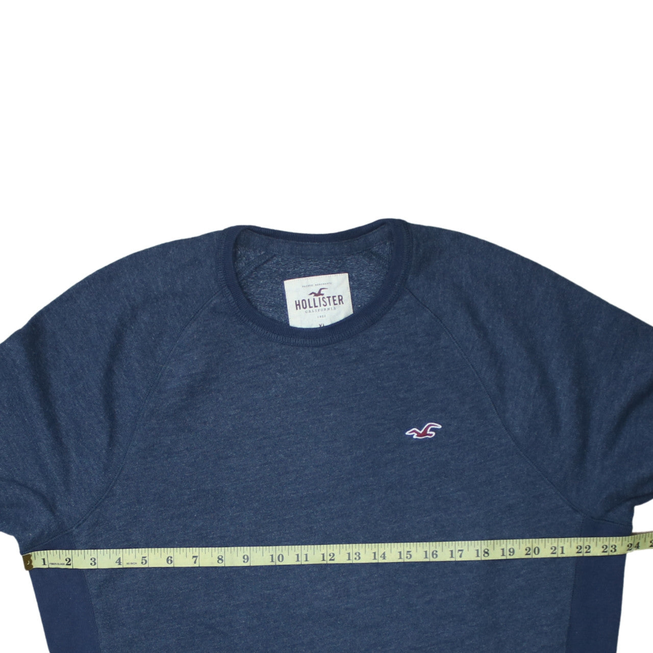 Hollister Men's Blue XL Pullover Crew Neck Sweatshirt