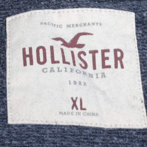 Hollister Men's Blue XL Pullover Crew Neck Sweatshirt
