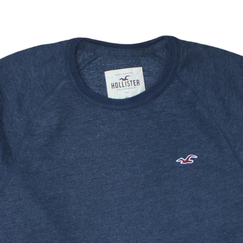 Hollister Men's Blue XL Pullover Crew Neck Sweatshirt