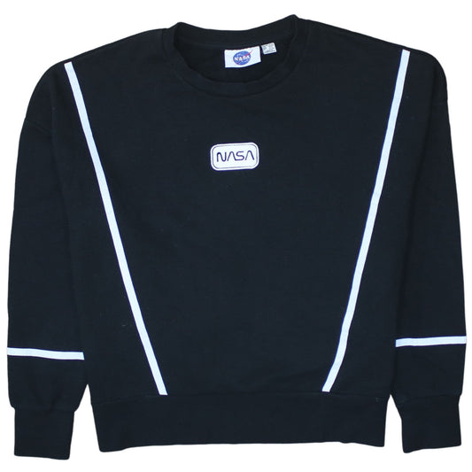 Primark NASA Black Crew Neck Sweatshirt Women’s Size S 10/12 Long Sleeve Pullover