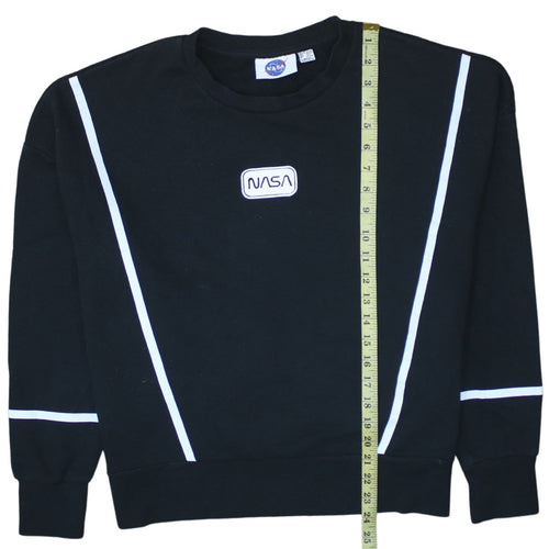 Primark NASA Black Crew Neck Sweatshirt Women’s Size S 10/12 Long Sleeve Pullover