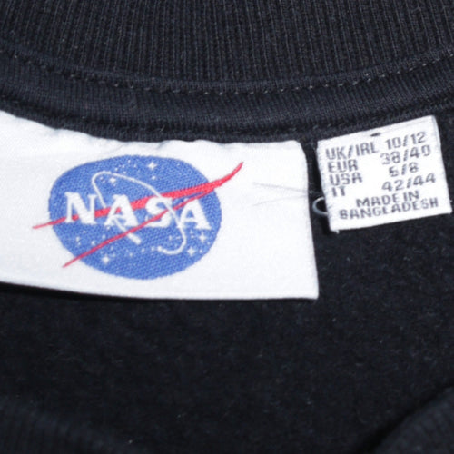 Primark NASA Black Crew Neck Sweatshirt Women’s Size S 10/12 Long Sleeve Pullover