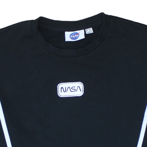 Primark NASA Black Crew Neck Sweatshirt Women’s Size S 10/12 Long Sleeve Pullover