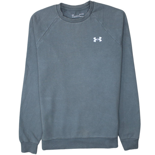 Under Armour Men's Grey Small Crew Neck Pullover Sweatshirt