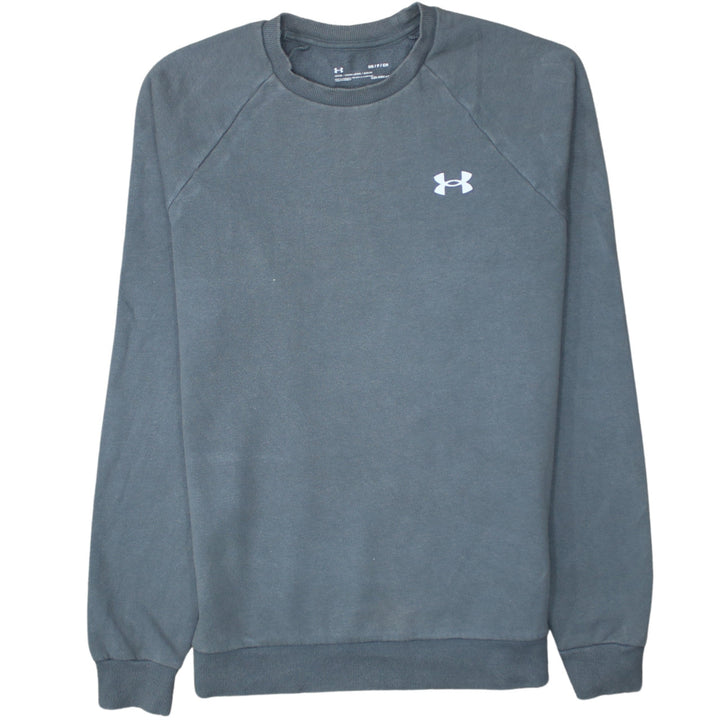 Under Armour Men's Grey Small Crew Neck Pullover Sweatshirt