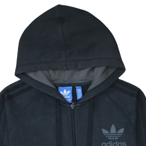 Adidas Men's Black Full Zip Hoodie Size M Sportswear Fleece