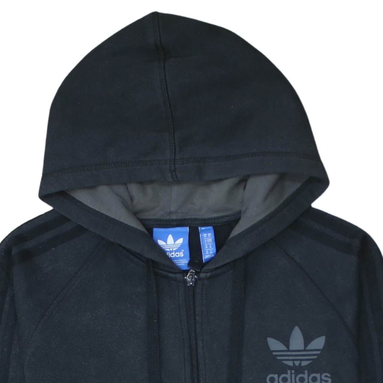 Adidas Men's Black Full Zip Hoodie Size M Sportswear Fleece