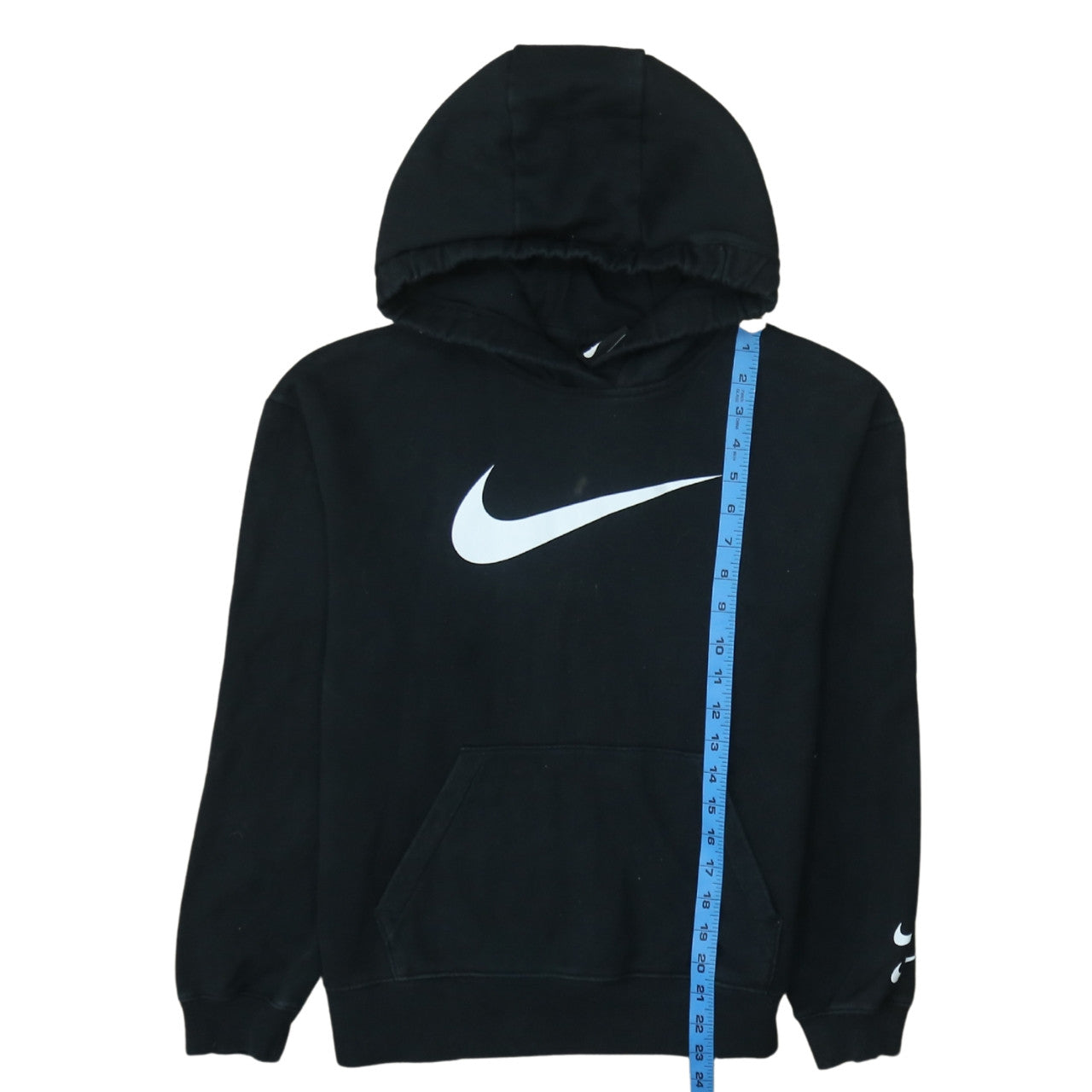Nike Men's Black XS Pullover Hoodie Fleece Swoosh Logo Sportswear
