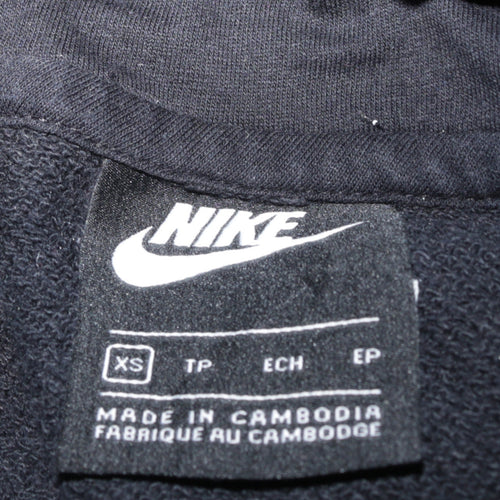 Nike Men's Black XS Pullover Hoodie Fleece Swoosh Logo Sportswear