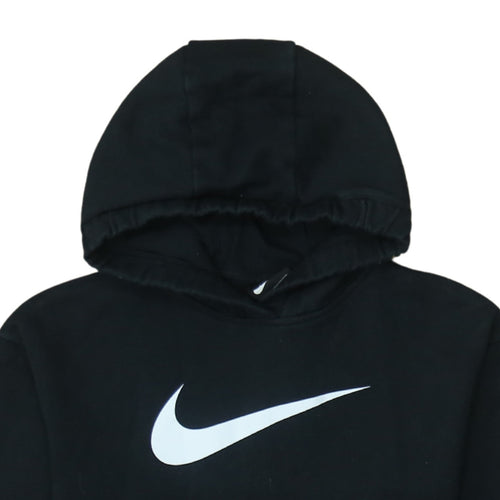 Nike Men's Black XS Pullover Hoodie Fleece Swoosh Logo Sportswear
