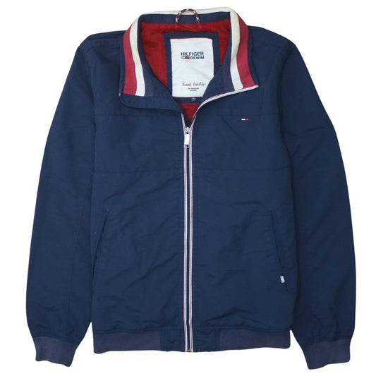 Hilfiger Denim Men's Blue XL Bomber Jacket Cotton Full Zip