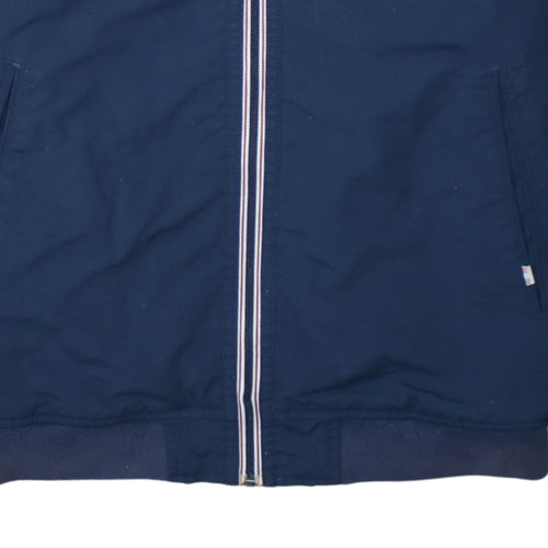 Hilfiger Denim Men's Blue XL Bomber Jacket Cotton Full Zip