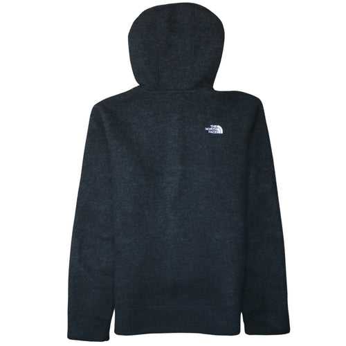 The North Face Men's Black Small Hooded Full Zip Fleece Jacket
