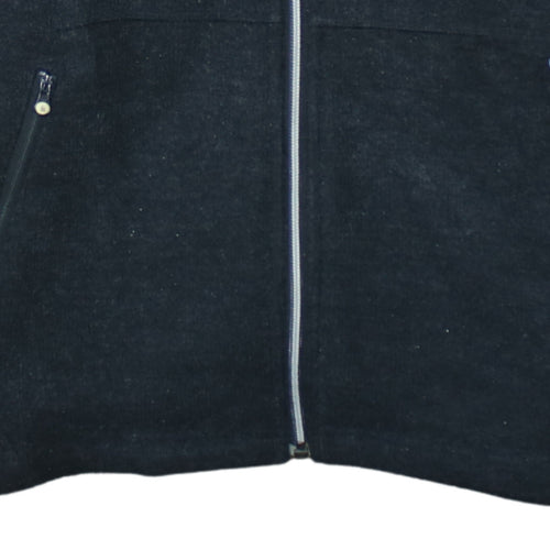 The North Face Men's Black Small Hooded Full Zip Fleece Jacket