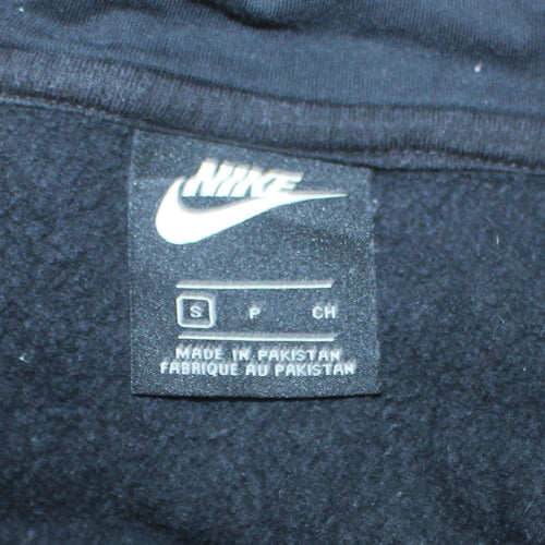 Nike Men's Black Small Full Zip Hoodie Sweatshirt Logo Fleece