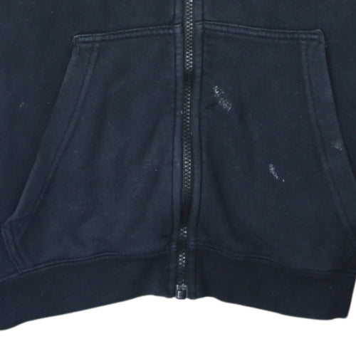Nike Men's Black Small Full Zip Hoodie Sweatshirt Logo Fleece