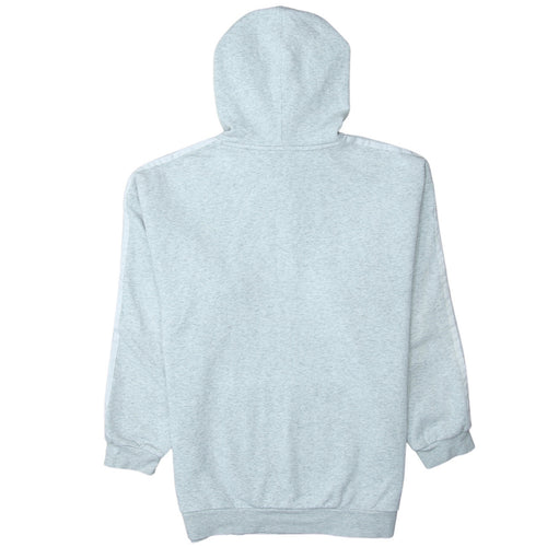 adidas Men's Grey Pullover Hoodie L Regular Fit Trefoil Logo