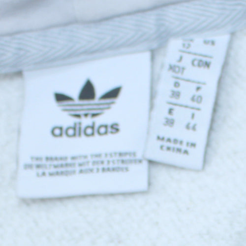 adidas Men's Grey Pullover Hoodie L Regular Fit Trefoil Logo