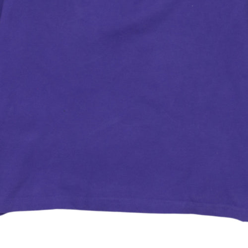Burberry Men’s Purple Long Sleeve Polo Shirt XL Cotton