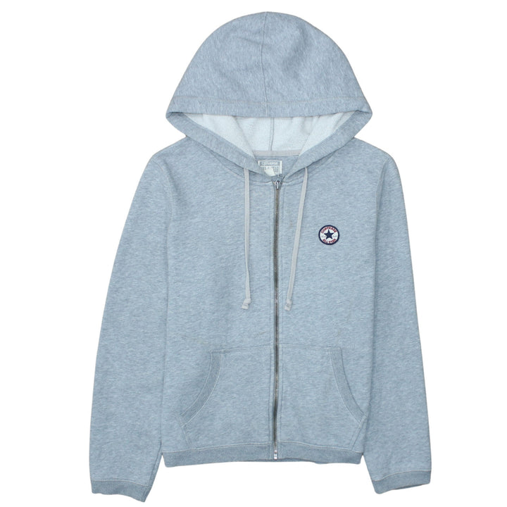 Converse All Star Men's Grey Full Zip Hoodie XL Fleece Cotton Blend