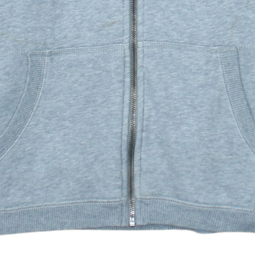 Converse All Star Men's Grey Full Zip Hoodie XL Fleece Cotton Blend