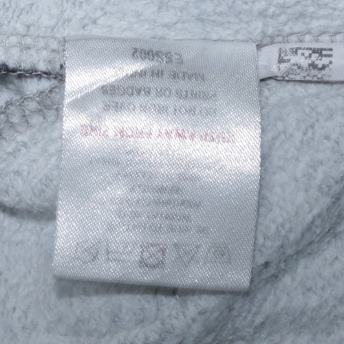 Ellesse Men's Grey Full Zip Hoodie Logo Tape Trim Size M