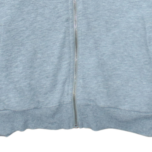 Ellesse Men's Grey Full Zip Hoodie Logo Tape Trim Size M