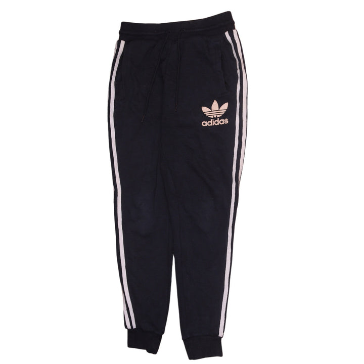 Adidas Men's Black Joggers S Side Stripe Tapered Fit Activewear Trousers