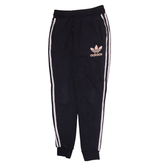 Adidas Men's Black Joggers S Side Stripe Tapered Fit Activewear Trousers