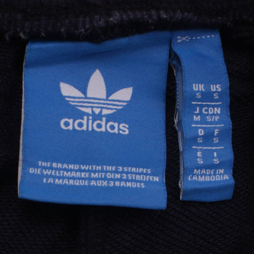Adidas Men's Black Joggers S Side Stripe Tapered Fit Activewear Trousers